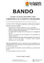 ESTADO DE ALERTA NACIONAL COMO CONSECUENCIA DE LA PANDEMIA CORONAVIRUS