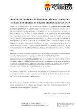 Manejo de residuos domiciliarios en hogares afectados por Covid-19